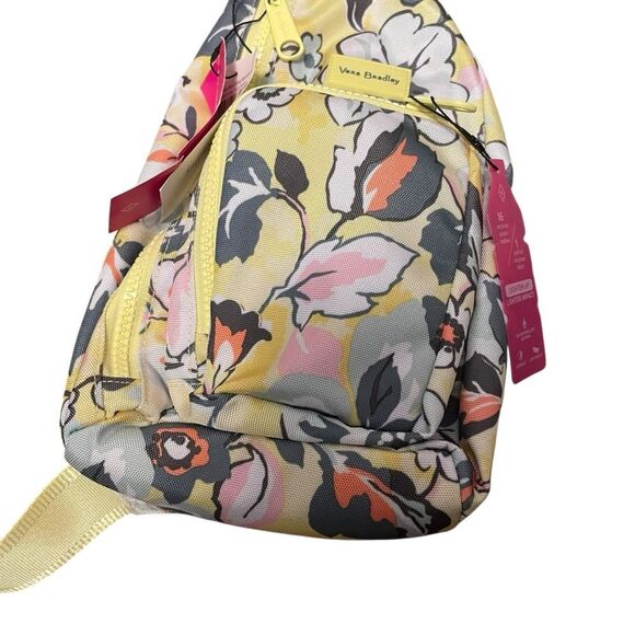 Vera Bradley Lighten Up Reactive Sling Hipster Backpack Sunny‎ Garden NWT main image 5